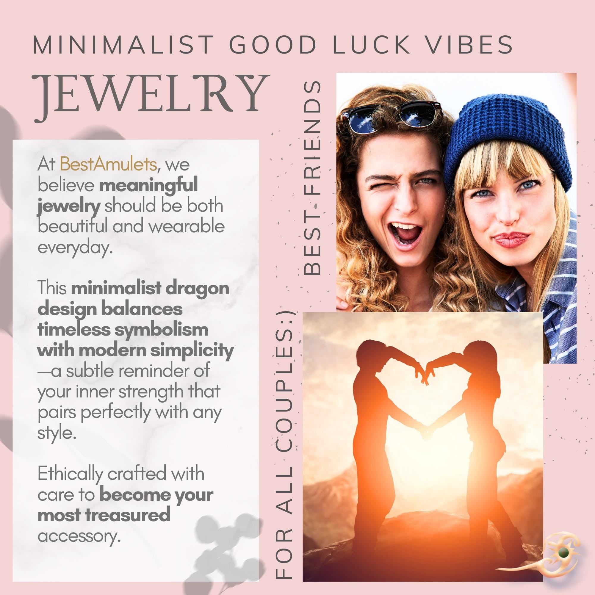 Matching Dragon Bracelet Set: Serpentine & Crystal Amulets for Couples