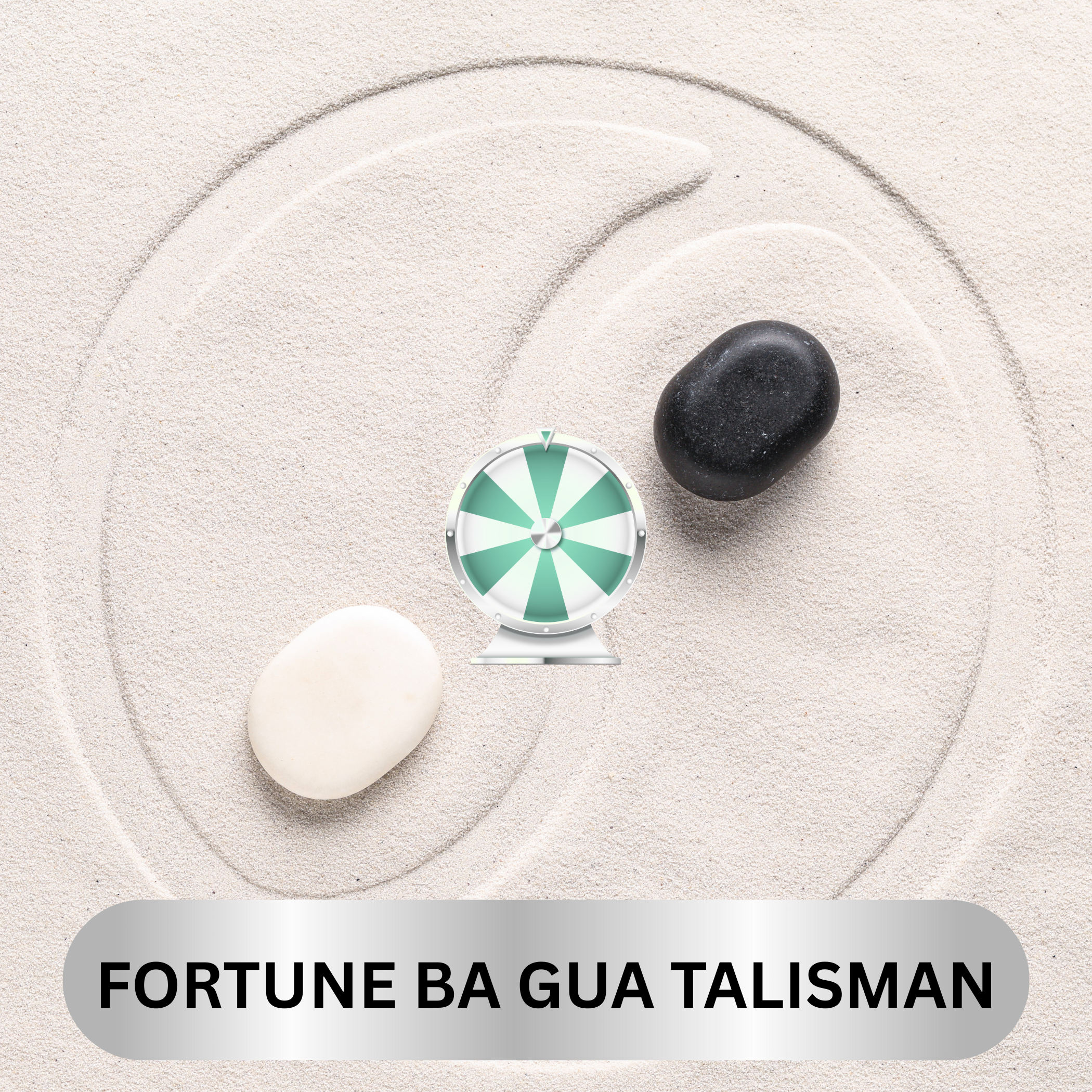 Green Moss Agate Yin Yang Amulet Necklace – Feng Shui BaGua Fortune Talisman Jewelry