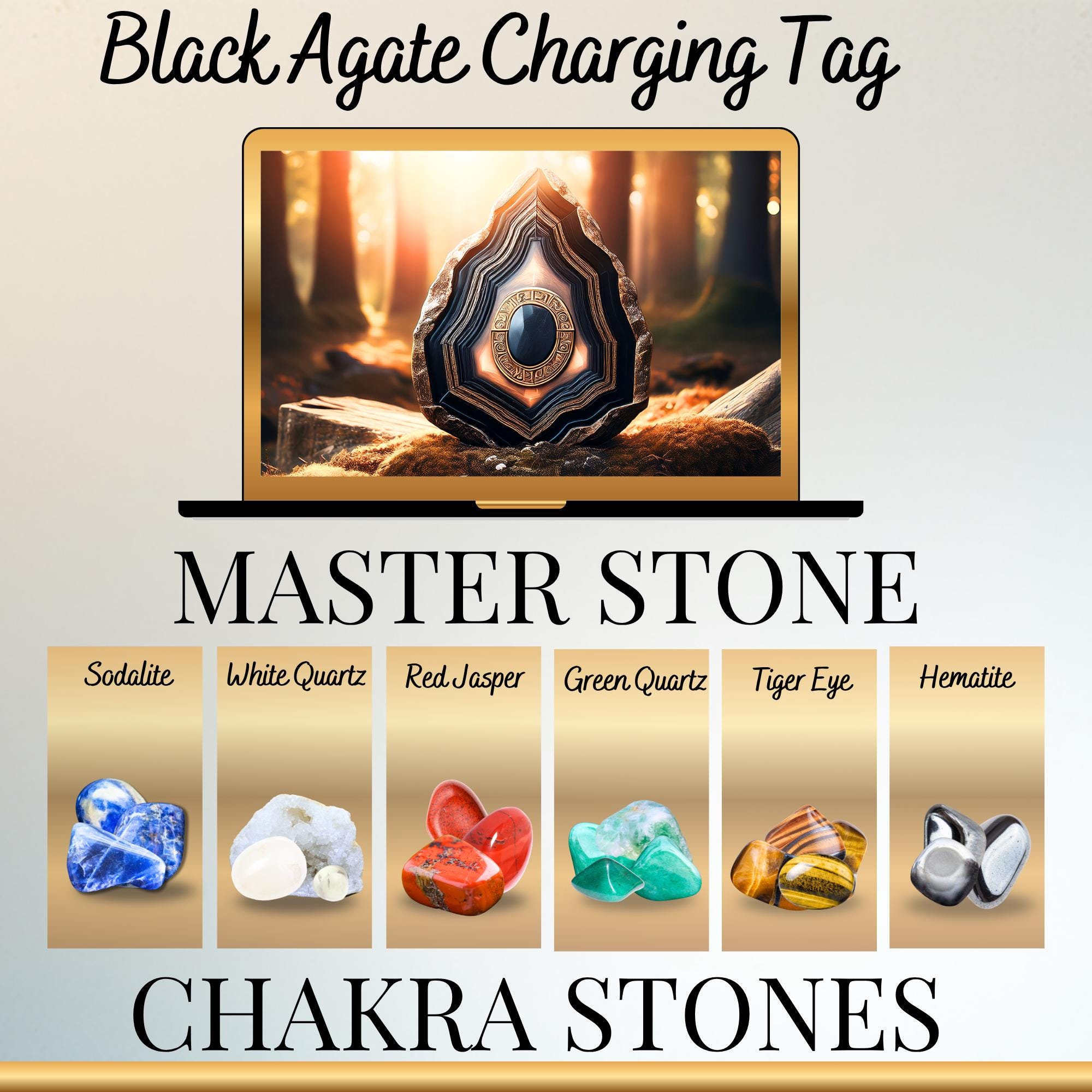 Chakra Gemstone Amulet Necklace – Energy Balancing Reiki Jewelry