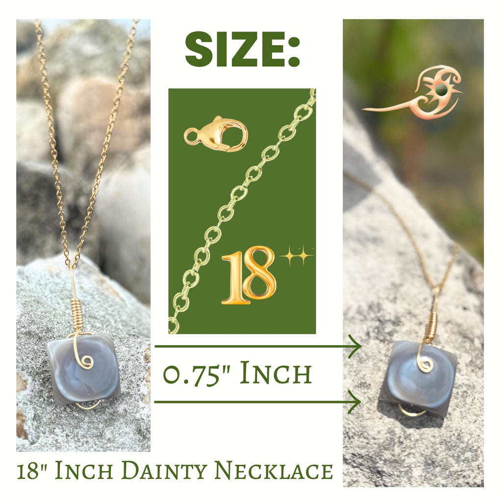 Eye Agate Necklace - Gold Tone Evil Eye Protection Amulet