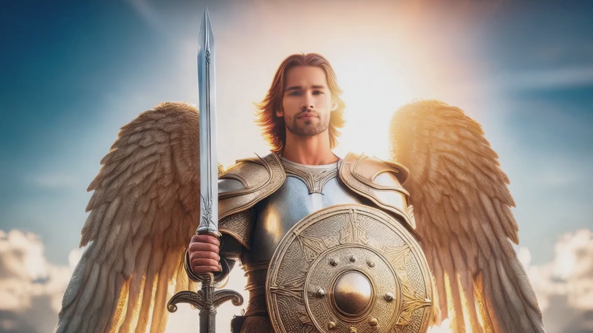 Archangel Sigil Amulet Necklace - Michael Gabriel Raphael Uriel - Genuine Black Agate Medallion